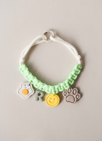 COLLAR TEJIDO VERDE NEÓN